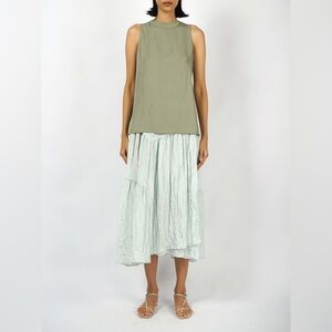 Vince Women's Ribbed Trim Camisole Tank Pale Jade Size XL